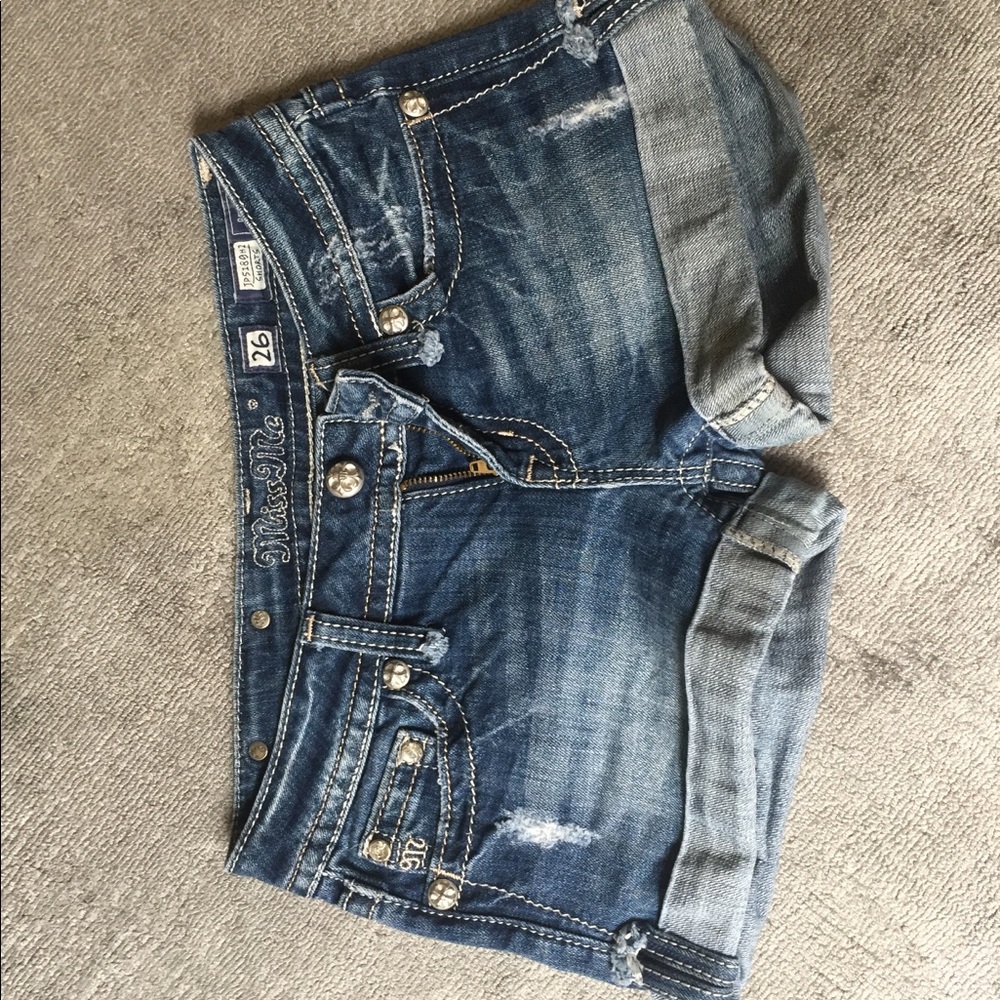 Miss Me cuffed jean shorts